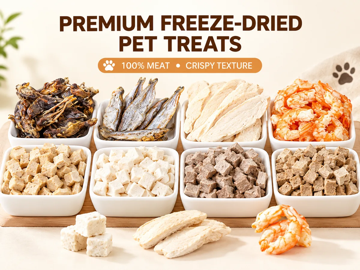 Freeze Dried treats, finished goods