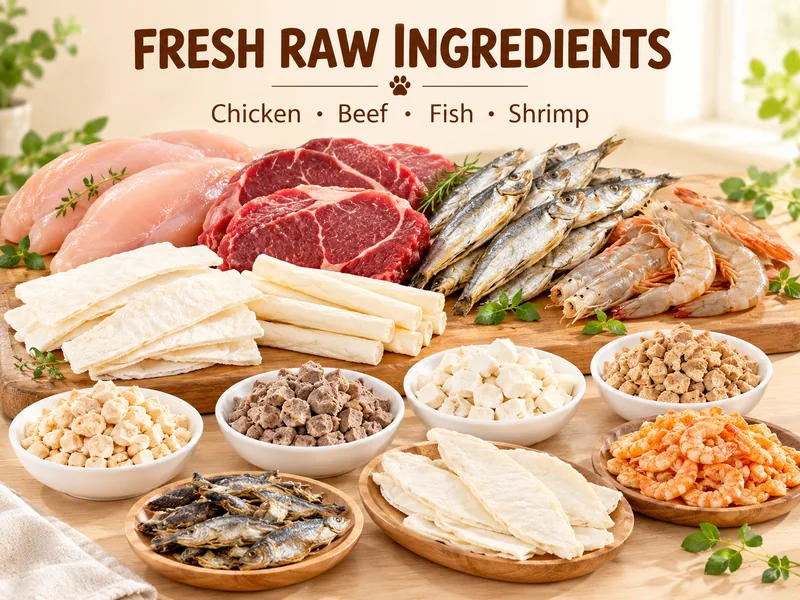 Raw material as received, before processing